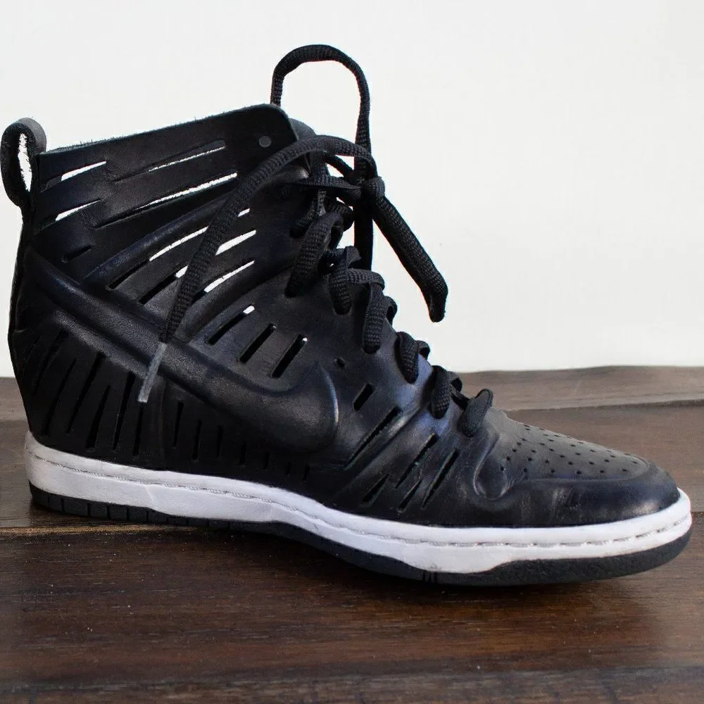 Nike Dunk Sky Hi 2.0 Joli Black Shoes Sandal Wedge Women’s‎ Size 5